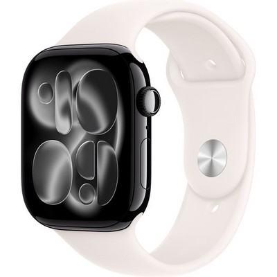 Умные часы Apple Watch Series 11, 46 mm, Jet Black Aluminium Light Blush Sport Band - фото 52068