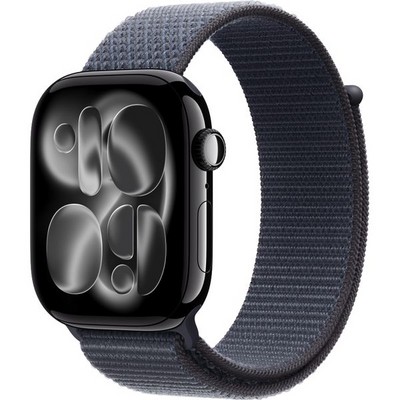 Умные часы Apple Watch Series 11, 46 mm, Jet Black Aluminium Anchor Blue Sport Loop - фото 52074