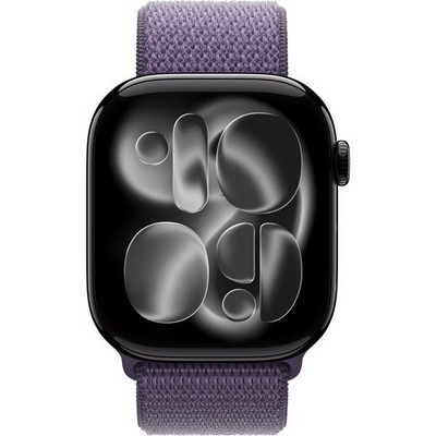 Умные часы Apple Watch Series 11, 46 mm, Jet Black Aluminium Purple Fog Sport Loop - фото 52078
