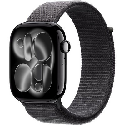 Умные часы Apple Watch Series 11, 46 mm, Jet Black Aluminium Dark Gray Sport Loop - фото 52083