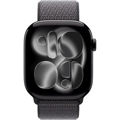 Умные часы Apple Watch Series 11, 46 mm, Jet Black Aluminium Dark Gray Sport Loop - фото 52084