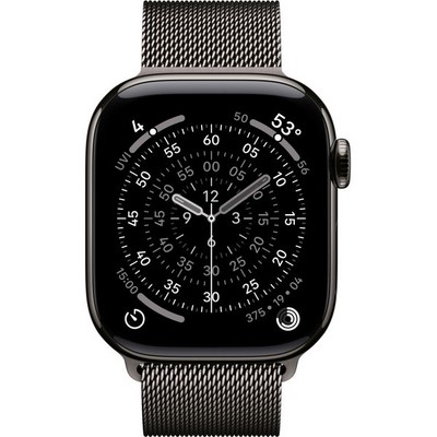 Умные часы Apple Watch Series 11, 42 mm, Slate Titanium Milanese Loop - фото 52093