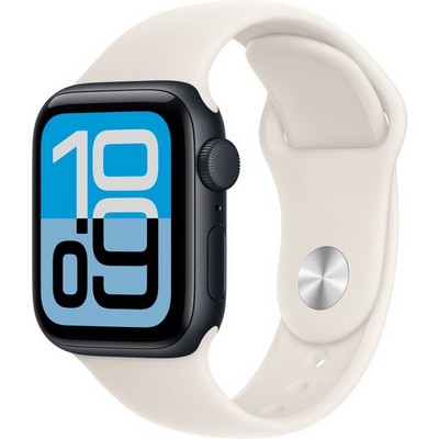 Умные часы Apple Watch SE 3, 40 mm, Midnight Aluminium Starlight Sport Band - фото 52131