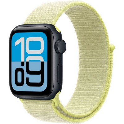 Умные часы Apple Watch SE 3, 40 mm, Midnight Aluminium Neon Yellow Sport Loop - фото 52143