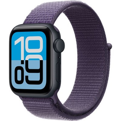 Умные часы Apple Watch SE 3, 40 mm, Midnight Aluminium Purple Fog Sport Loop - фото 52149