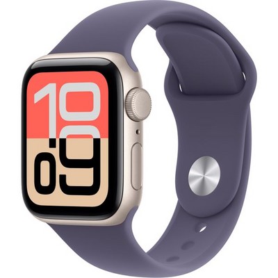 Умные часы Apple Watch SE 3, 40 mm, Starlight Aluminium Purple Fog Sport Band - фото 52164
