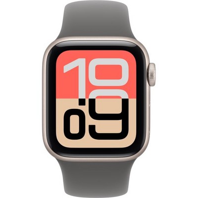 Умные часы Apple Watch SE 3, 40 mm, Starlight Aluminium Stone Gray Sport Band - фото 52174