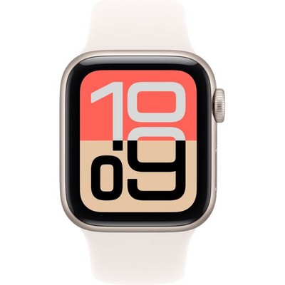 Умные часы Apple Watch SE 3, 40 mm, Starlight Aluminium Light Blush Sport Band - фото 52177