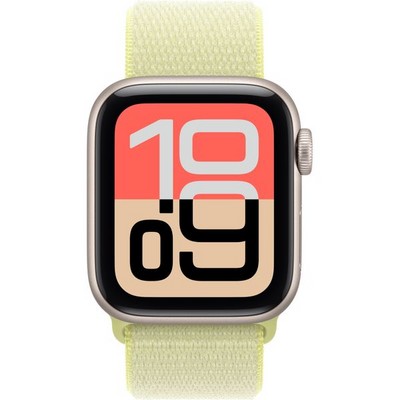 Умные часы Apple Watch SE 3, 40 mm, Starlight Aluminium Neon Yellow Sport Loop - фото 52180