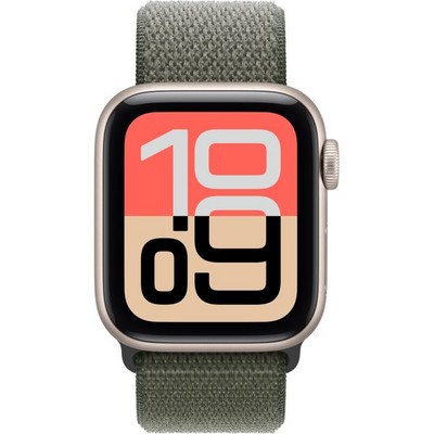 Умные часы Apple Watch SE 3, 40 mm, Starlight Aluminium Forest Sport Loop - фото 52189