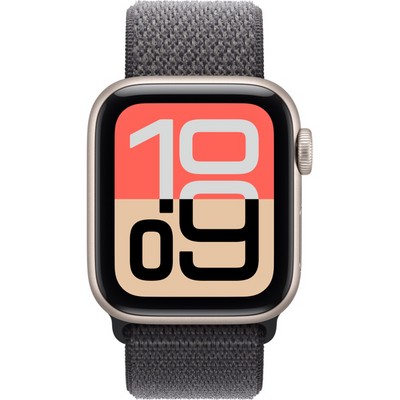 Умные часы Apple Watch SE 3, 40 mm, Starlight Aluminium Dark Gray Sport Loop - фото 52192