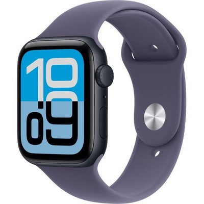 Умные часы Apple Watch SE 3, 44 mm, Midnight Aluminium Purple Fog Sport Band - фото 52200