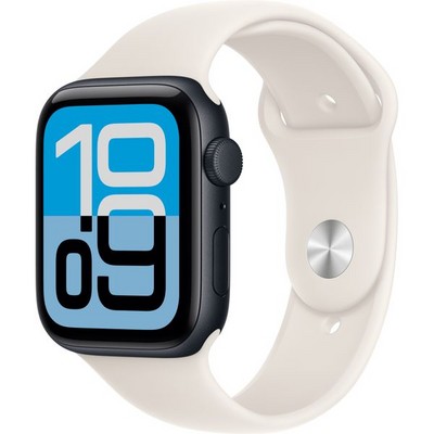 Умные часы Apple Watch SE 3, 44 mm, Midnight Aluminium Starlight Sport Band - фото 52203