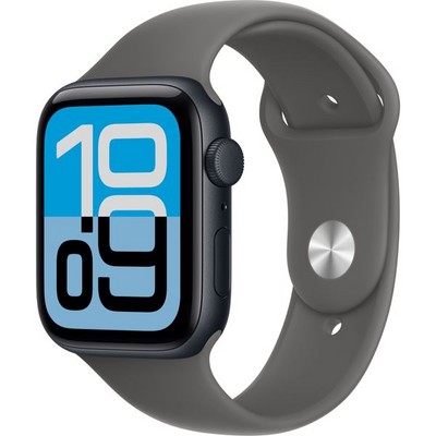 Умные часы Apple Watch SE 3, 44 mm, Midnight Aluminium Stone Gray Sport Band - фото 52209