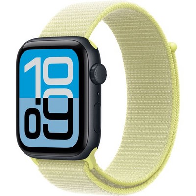 Умные часы Apple Watch SE 3, 44 mm, Midnight Aluminium Neon Yellow Sport Loop - фото 52215