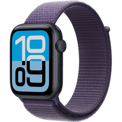 Умные часы Apple Watch SE 3, 44 mm, Midnight Aluminium Purple Fog Sport Loop - фото 52221