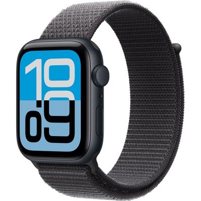 Умные часы Apple Watch SE 3, 44 mm, Midnight Aluminium Dark Gray Sport Loop - фото 52227