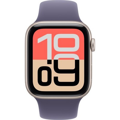 Умные часы Apple Watch SE 3, 44 mm, Starlight Aluminium Purple Fog Sport Band - фото 52237