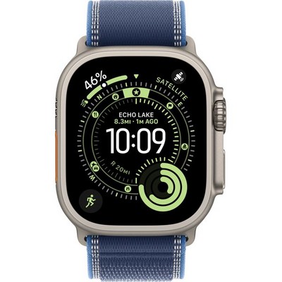 Умные часы Apple Watch Ultra 3, 49 mm, Natural S-M/М-L Trail Loop Blue/Bright Blue - фото 52276