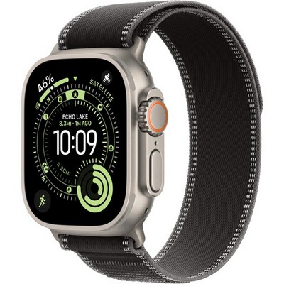 Умные часы Apple Watch Ultra 3, 49 mm, Natural S-M/М-L Trail Loop Black/Charcoal - фото 52281