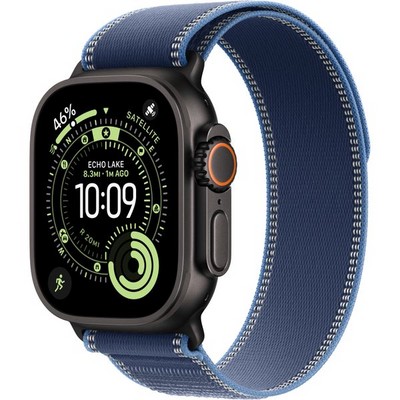 Умные часы Apple Watch Ultra 3, 49 mm, Black S-M/М-L Trail Loop Blue/Bright Blue - фото 52305