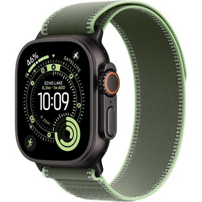 Умные часы Apple Watch Ultra 3, 49 mm, Black S-M/М-L Trail Loop Green/Neon - фото 52308