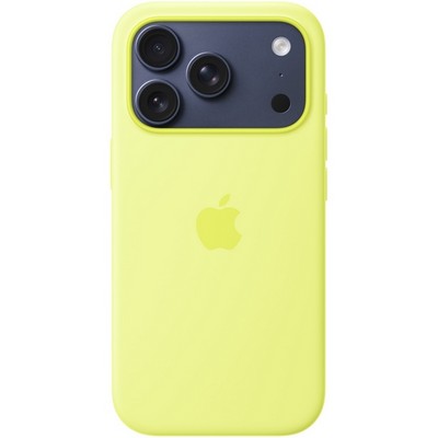 Чехол Apple iPhone 17 Pro Silicone Case with MagSafe Neon Yellow - фото 53229