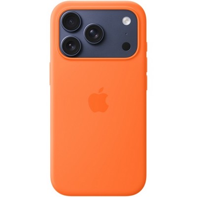 Чехол Apple iPhone 17 Pro Silicone Case with MagSafe Orange - фото 53236