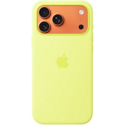 Чехол Apple iPhone 17 Pro Max Silicone Case with MagSafe Neon Yellow - фото 53242