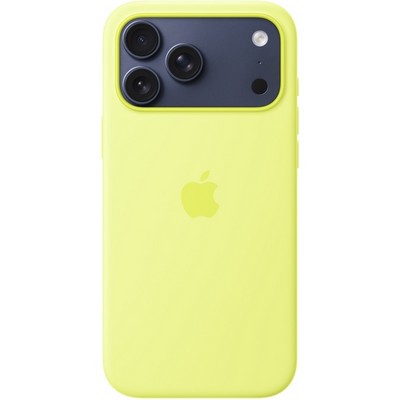 Чехол Apple iPhone 17 Pro Max Silicone Case with MagSafe Neon Yellow - фото 54345