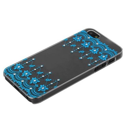 Чехол-накладка Creative для iPhone SE/ 5S/ 5 пластик со стразами тип 09 - фото 7575