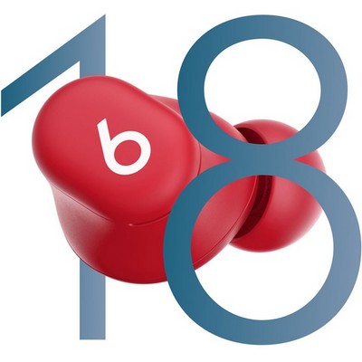 Беспроводные наушники Beats Solo Buds Transparent Red - фото 53971