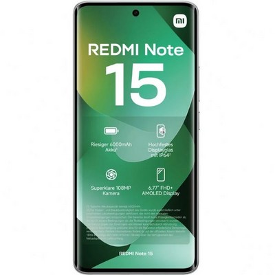 Смартфон Xiaomi Redmi Note 15 4G 6/128Gb Forest Green - фото 54765