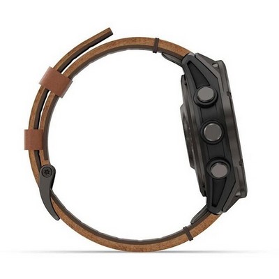 Умные часы Garmin Fenix 8 Pro 47mm Amoled Sapphire Titanium Carbon Grey Chestnut Leather 010-03198-40 - фото 55848