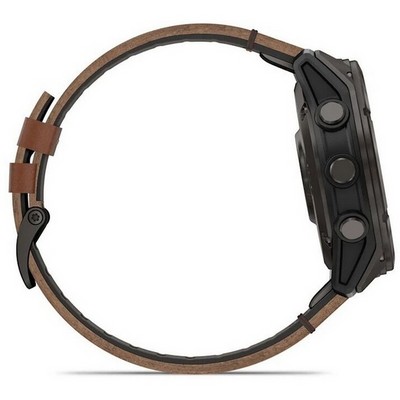 Умные часы Garmin Fenix 8 Pro 51mm Amoled Sapphire Titanium Carbon Grey Chestnut Leather 010-03199-40 - фото 55865