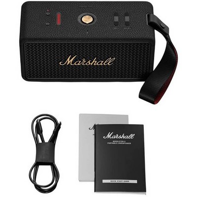 Портативная акустика Marshall Middleton II Black and Brass - фото 56551