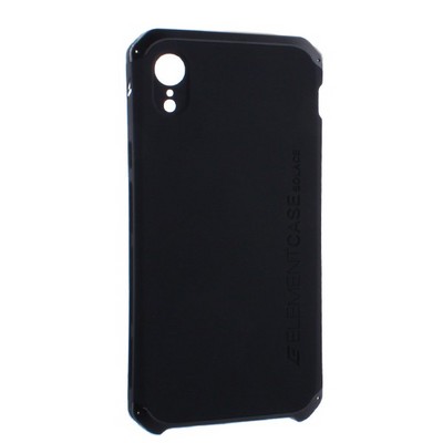 Чехол-накладка противоударный (AL&Pl) для Apple iPhone XR (6.1") Solace Черный (черный ободок) - фото 7800