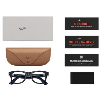 Умные очки Ray-Ban Wayfarer (Gen2) RW4012 Shiny Cosmic Blue/Transitions Sapphire lenses Size L (53mm) - фото 58468