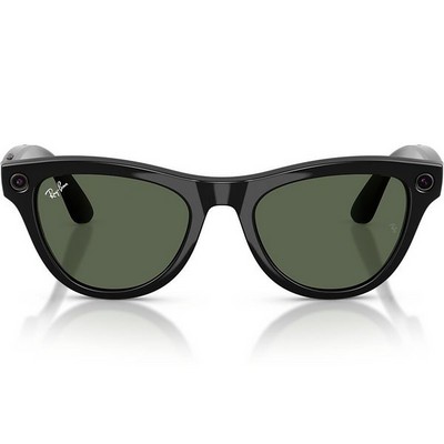 Умные очки Ray-Ban Skyler (Gen2) RW4014 Shiny Black/G15 Green lenses Size M (52mm) - фото 58470