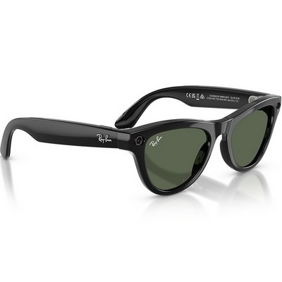 Умные очки Ray-Ban Skyler (Gen2) RW4014 Shiny Black/G15 Green lenses Size M (52mm) - фото 58473