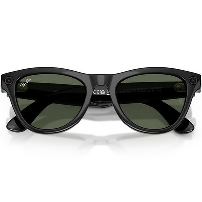 Умные очки Ray-Ban Skyler (Gen2) RW4014 Shiny Black/G15 Green lenses Size M (52mm) - фото 58474
