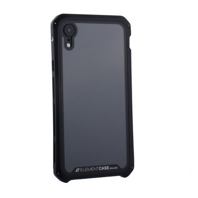 Чехол-накладка противоударный (AL&Glass) для Apple iPhone XR (6.1") G-Solace черный ободок - фото 7820