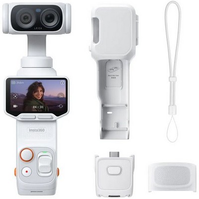 Экшн-камера Insta360 Luna Ultra Standard Bundle Stellar White - фото 58575