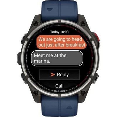 Умные часы Garmin Quatix 8 Pro 47mm Amoled Sapphire Titanium Black 010-03198-50 - фото 58679