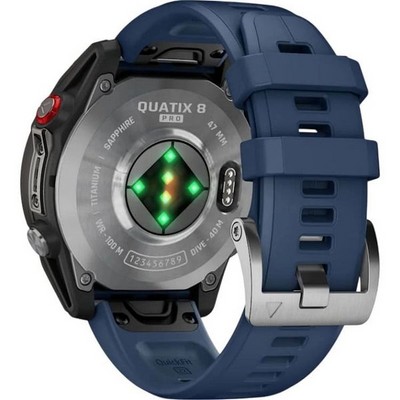 Умные часы Garmin Quatix 8 Pro 47mm Amoled Sapphire Titanium Black 010-03198-50 - фото 58681