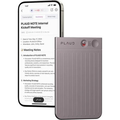 Диктофон Plaud Note ChatGPT Starlight - фото 58744