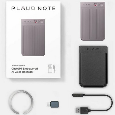 Диктофон Plaud Note ChatGPT Starlight - фото 58745