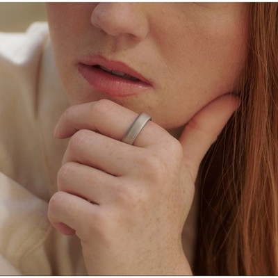 Умное кольцо Oura Ring 5 Size 7 Brushed Silver - фото 58885