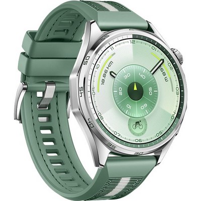 Умные часы Huawei Watch GT 6 46mm Green Woven Strap - фото 60070