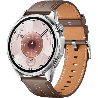 Умные часы Huawei Watch GT 6 46mm Grey Composite Leather Strap - фото 60080